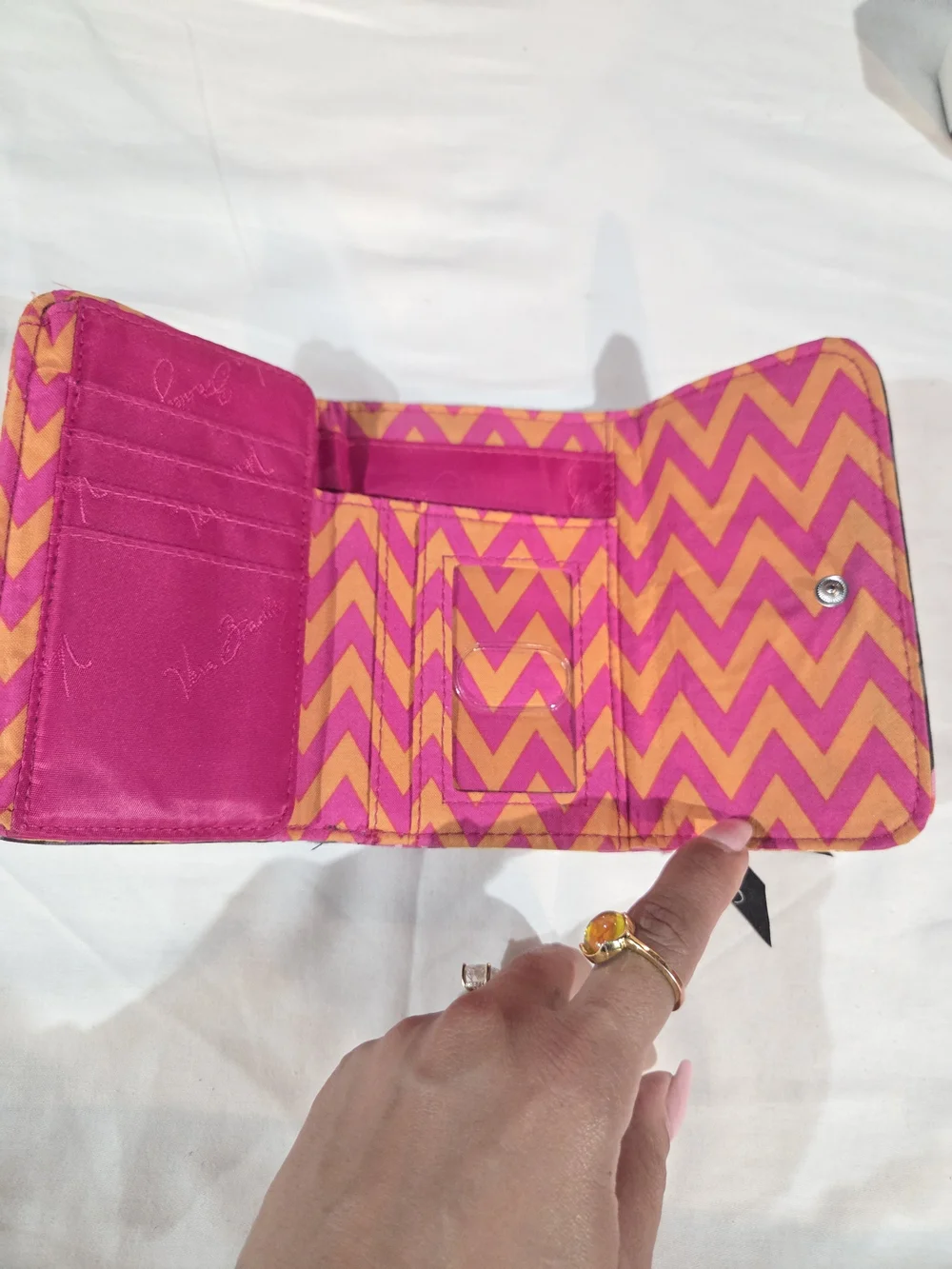 Vera Bradley Ziggy Zinnia Crossbody Bag & Matching Wallet Set - Retired - Picture 12 of 14